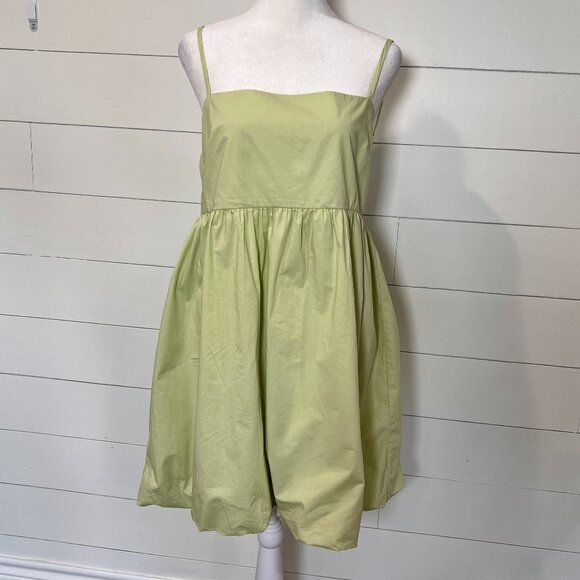 American Eagle Green Sundress with Bubble Skirt Size L - Picture 1 of 7